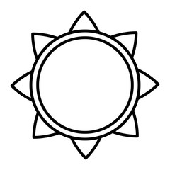 Fototapeta premium sun icon image