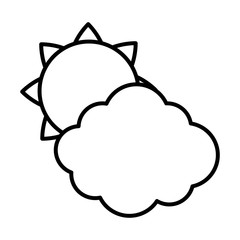 clouds and sun icon