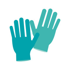 gloves healthcare related icon image vector illustration design