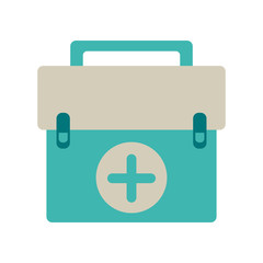 first aid kit healthcare related icon image vector illustration design
