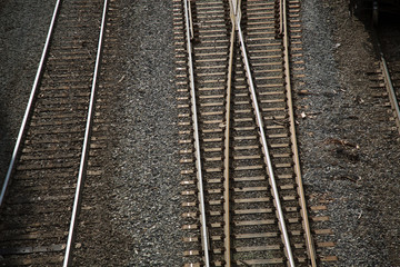 Travel concept transportation railroad close up 