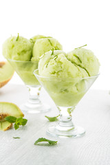 Melon flavored ice-cream