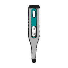 digital thermometer healthcare related icon image vector illustration design