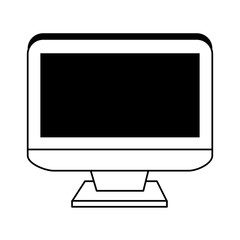 computer monitor icon image vector illustration design