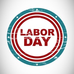 Labor day text in circles