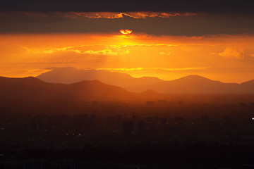 Fototapeta premium City Sunset