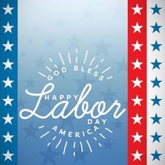 Composite image of composite image of happy labor day and god bl