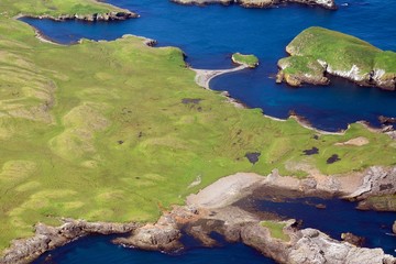 Icelandic landscape from the air