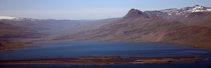 Icelandic landscape from the air