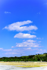 カイジ浜と青空