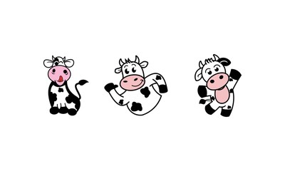 Fototapeta premium Fun & Happy Cow 