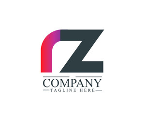 Fototapeta premium Initial Letter RZ Linked Design Logo