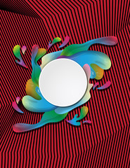 Simple Modern Covers Template Design. Set of Minimal Geometric Halftone Gradients for Presentation, Magazines, Flyers, Annual Reports, Posters and Business Cards. Colorful paint and a round frame. 