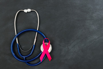 doctor stethoscope care breast cancer patient