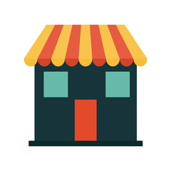 small store or shop vector illustration design con image