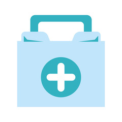 first aid kit healthcare related icon image vector illustration design 