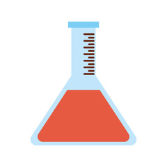 test tube icon image vector illustration design 