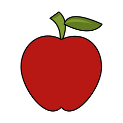 apple fruit icon image vector illustration design 