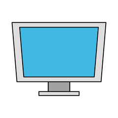 computer monitor icon image vector illustration design 