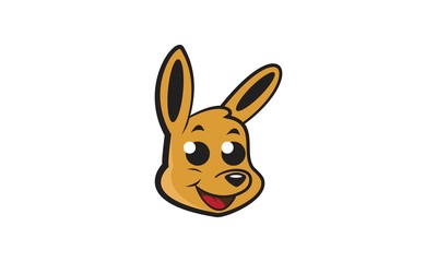 Kangooro Head Vector
