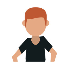 man avatar icon image vector illustration design  