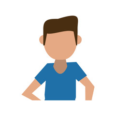 man avatar icon image vector illustration design  