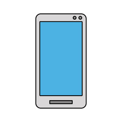 smartphone with blank screen  icon image vector illustration design  