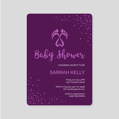 Baby shower vector illustration