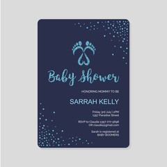 Baby shower vector illustration