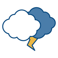 cloud and thunder icon