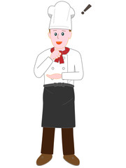 レストランのコックのポーズ