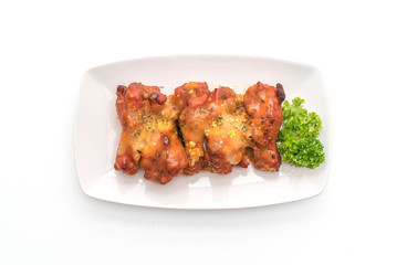 grilled chicken wings with cheese