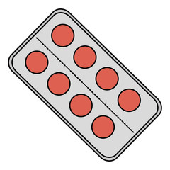 pills drugs isolated icon vector illustration design