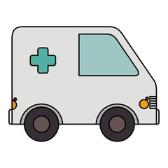 ambulance car isolated icon vector illustration design