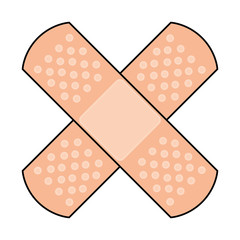cure band isolated icon vector illustration design