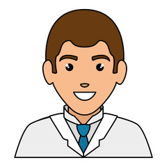 doctor avatar character icon vector illustration design