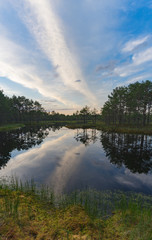 Wonderful sunset clouds over Suru Suursoo