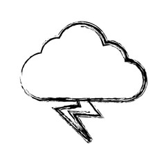cloud and thunder icon