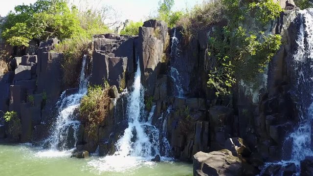 Waterfalls at the Albert Falls Game Reserve in the KwaZulu-Natal province of South Africa