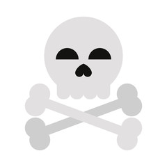 skull and crossbones icon image vector illustration design 