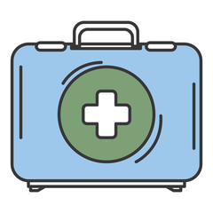 Obraz premium medical kit isolated icon vector illustration design