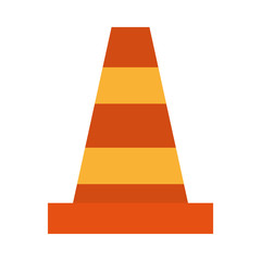 traffic cone icon image vector illustration design 