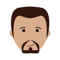 happy handsome bearded man icon image vector illustration design 