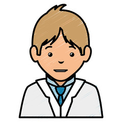 doctor avatar character icon vector illustration design