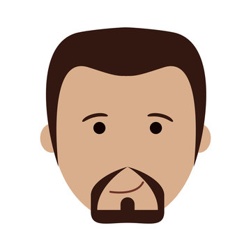 happy handsome bearded man icon image vector illustration design 