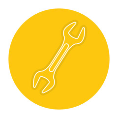 wrench tool isolated icon vector illustration design