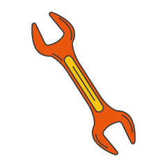 wrench tool isolated icon vector illustration design