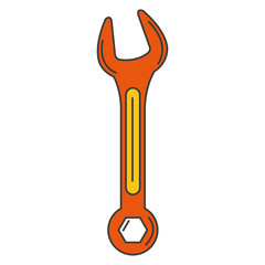 wrench tool isolated icon vector illustration design