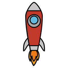 rocket launcher isolated icon vector illustration design