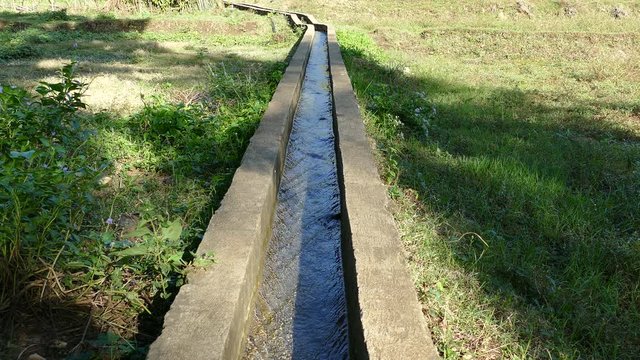 Water irrigation at farm land in Anda Bohol the Philippines